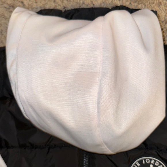 Jordan Black and Red Hooded Vest with White Sleeves - Picture 7 of 11